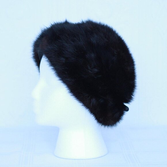 60's mink fur hat - small - Picture 2 of 4